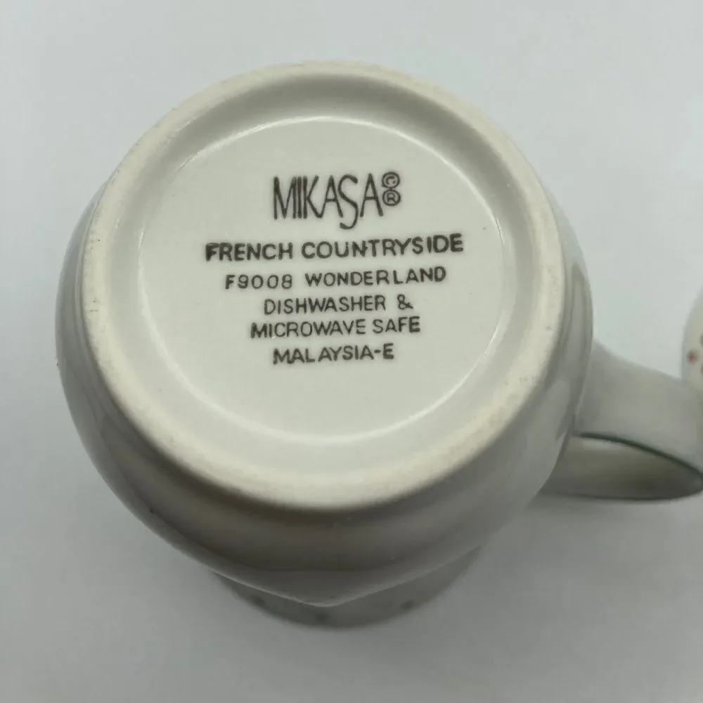 Micasa French Countryside Wonderland Cappuccino Mugs Lot of 2 F 9008 Like New